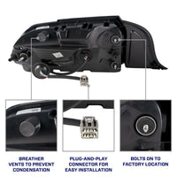 Form Lighting LED Tail Lights for 2015–2023 Ford Mustang S550 | Sequential LED (Pair)