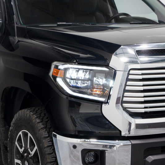 Form Lighting OEM-Style LED Headlights for 2014-2021 Toyota Tundra | Sequential Turn Signals, LED DRL &amp; Plug-and-Play Upgrade
