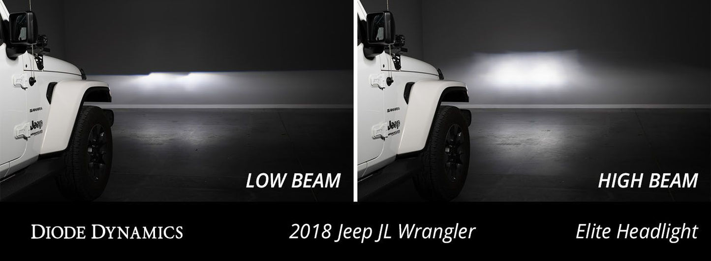Diode Dynamics Elite LED Headlights For 2018+ Jeep JL Wrangler or 2020+ Jeep Gladiator