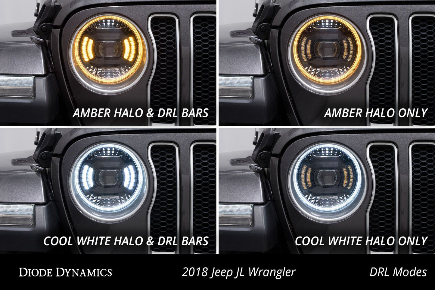 Diode Dynamics Elite LED Headlights For 2018+ Jeep JL Wrangler or 2020+ Jeep Gladiator