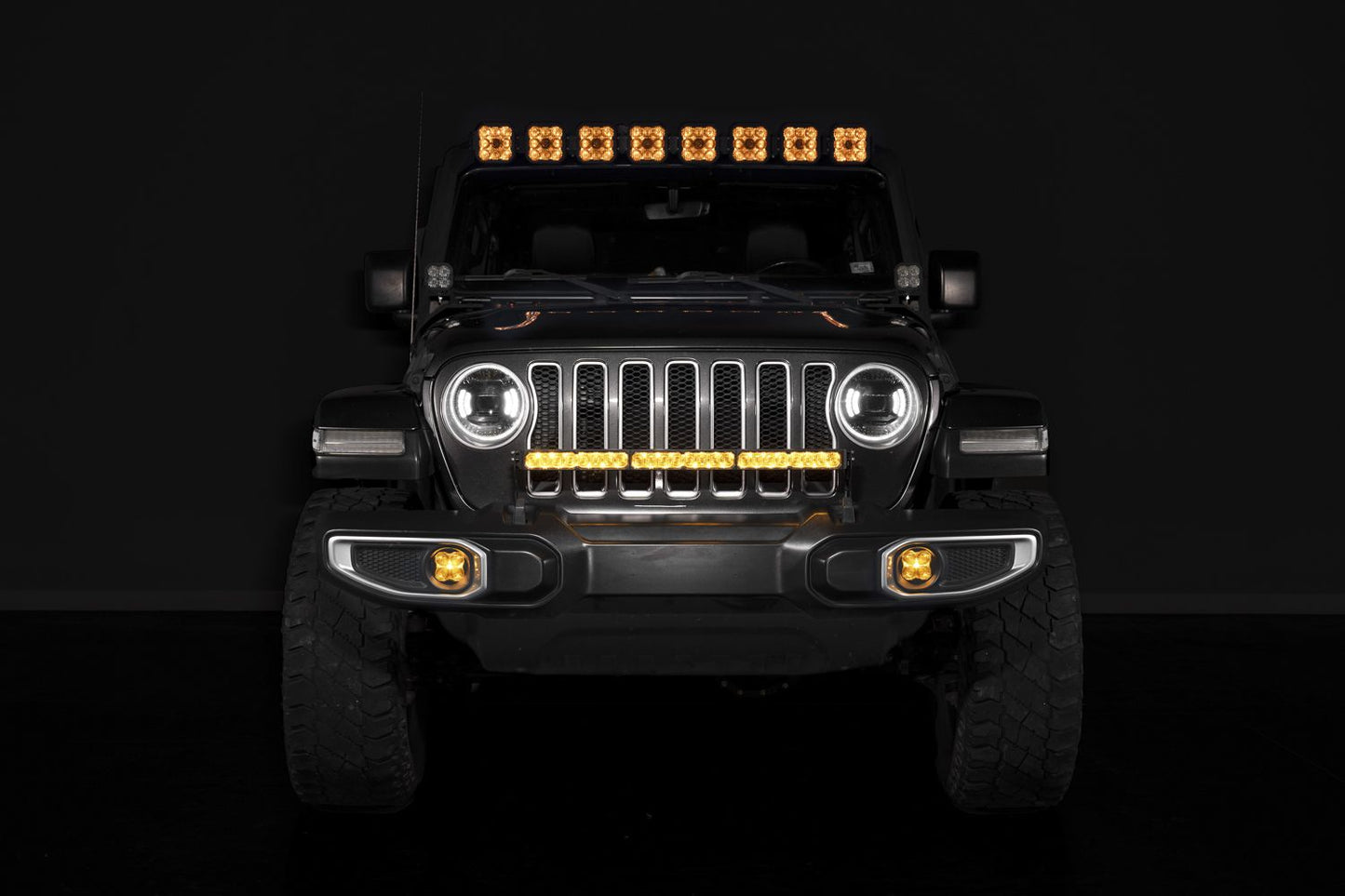 Diode Dynamics Jeep 2018-2026 Jeep Wrangler JL and 2020-2026 Jeep Gladiator Gr Stealth 30-Inch LED Light Bar Kit