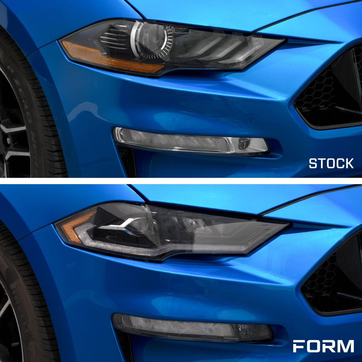Form Lighting Sequential LED Headlights for 2018-2023 Ford Mustang | Triple High Beam, Startup Sequence & Plug-and-Play