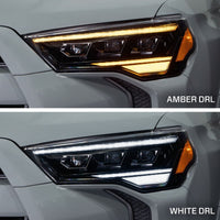Form Lighting Sequential LED Headlights for 2014-2024 Toyota 4Runner | Triple Projector, White/Amber DRL & Plug-and-Play