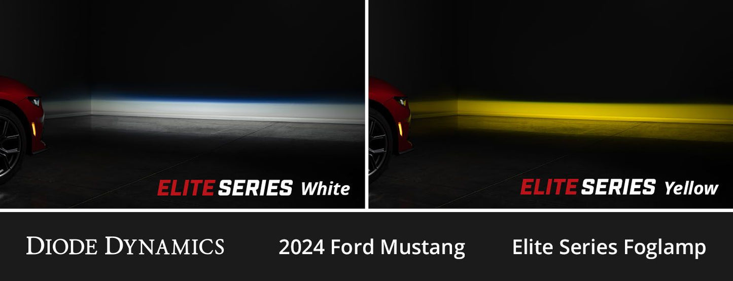 Diode Dynamics Elite Series Add On Fog Lamp Kit For 2024+ Ford Mustang Eco Boost  White - DD7959