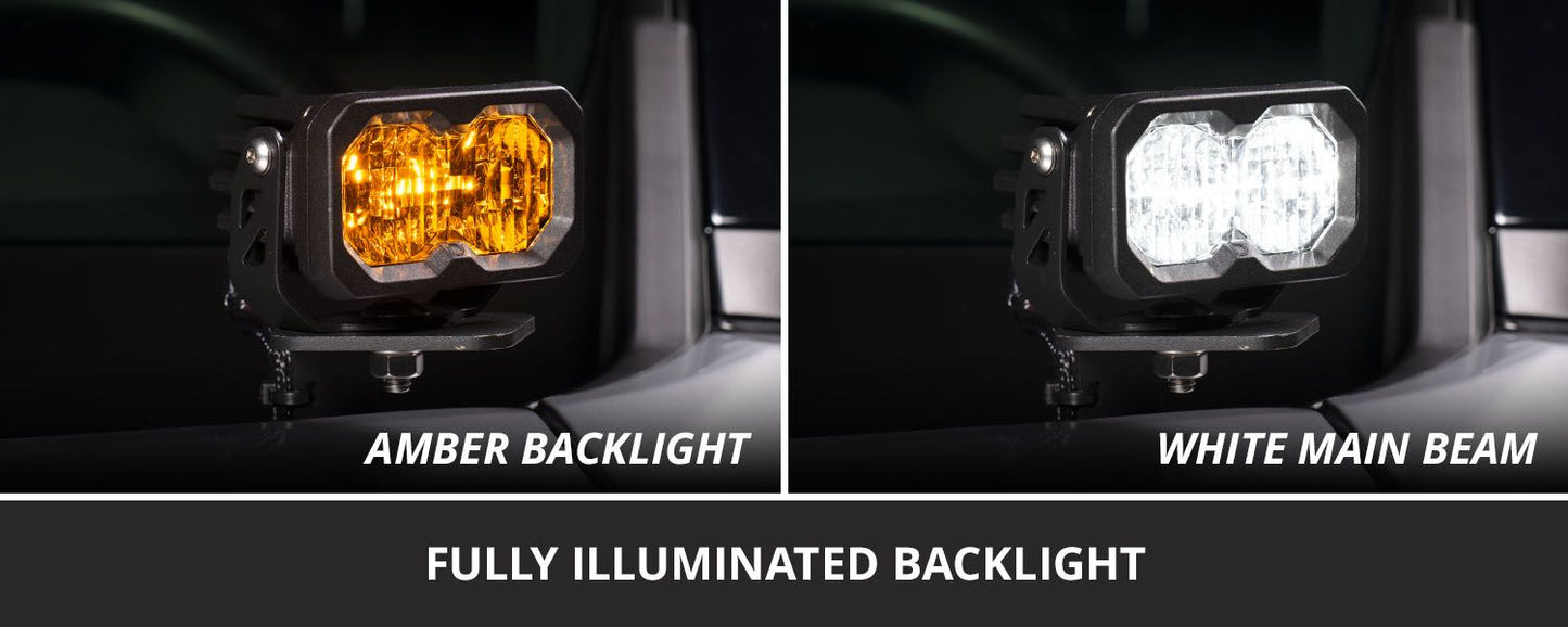 Diode Dynamics Stage Series Backlit Ditch Light Kit for 2019-2025 Toyota RAV4 or 2022-2026 Lexus NX350h