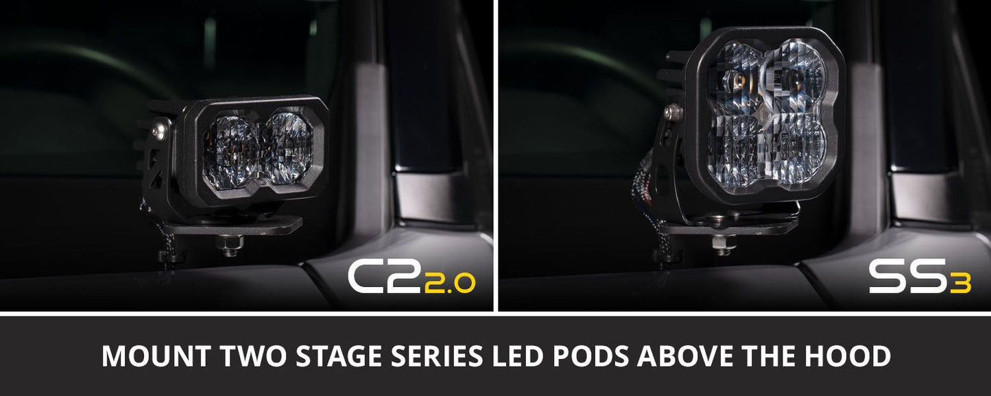 Diode Dynamics Stage Series Backlit Ditch Light Kit for 2019-2025 Toyota RAV4 or 2022-2026 Lexus NX350h