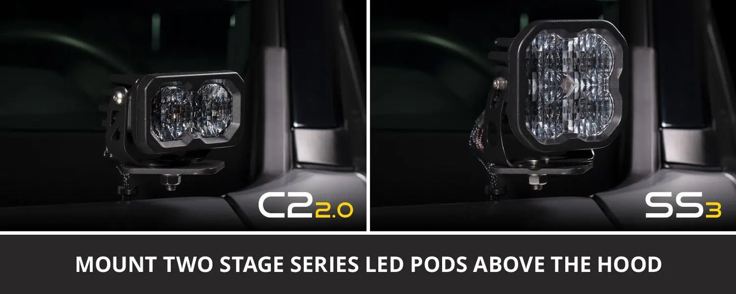 Diode Dynamics Stage Series Backlit Ditch Light Kit for 2018-2023 Subaru Crosstrek / 2022-2025 Subaru WRX Diode Dynamics