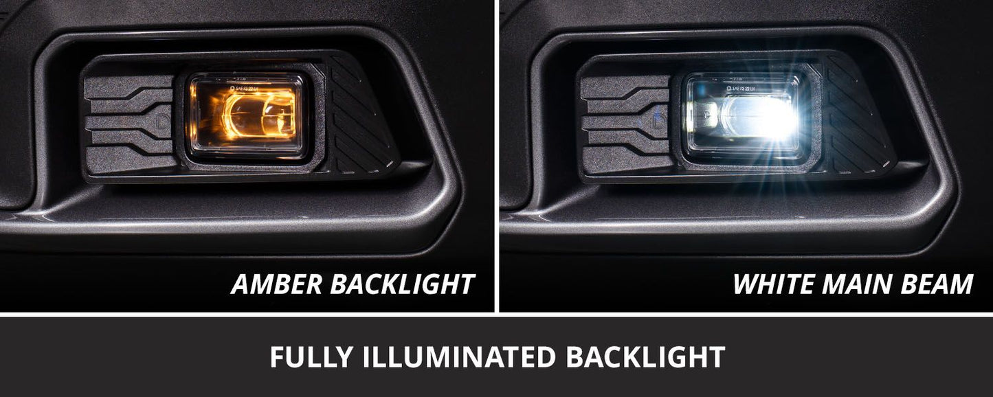 Diode Dynamics Elite Series Add-On LED Fog Light Kit with Amber Backlight for 2025-2027 Ford Maverick (Pair)