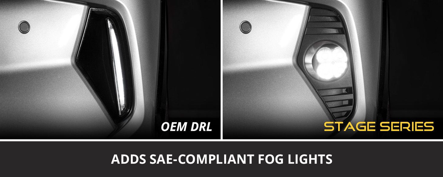 Diode Dynamics SS3 Add-On Fog Lamp Kit for 2019-2025 Toyota RAV4