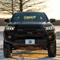 Form Lighting Sequential LED Headlights for 2016-2023 Toyota Tacoma | Triple Bi-LED Projectors, Selectable White/Amber DRL, Sequential Turn Signals