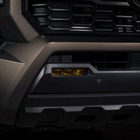Toyota Tacoma closeup of grille with Form Lighting Fog Light Installed