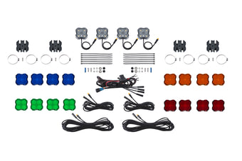 compare product Diode Dynamics Stage Series Sxs Rock Light Installed Kit  White Diffused M8 (4 Pack) - DD7750