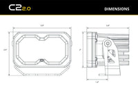 Diode Dynamics C2 2.0 Stage Series 2” LED Pod – Single