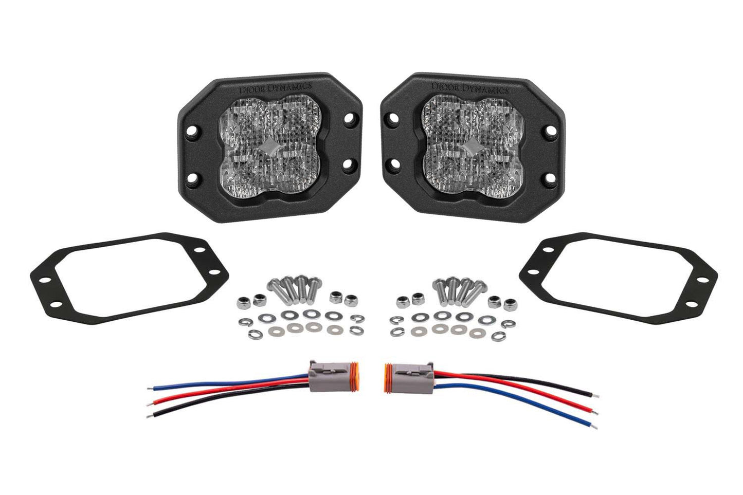 3" (inch) Flush Mount LED Pods | Diode Dynamics SS3 Stage Series | Pair