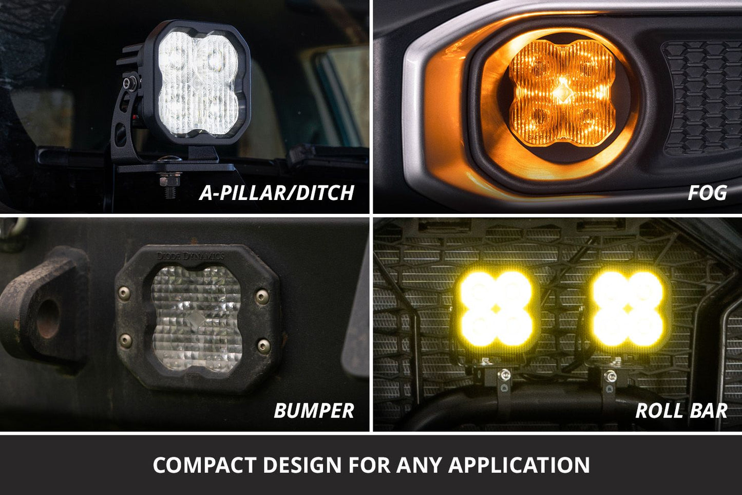 Diode Dynamics SS3 3” LED Pods (Pair) | Stage Series