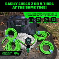 RHINO USA MULTI-TIRE INFLATION KIT (4-WHEEL)(GREEN)