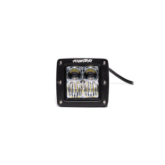 compare product FCKLightBars P-4 High-Output 3-Inch LED Pod Light – OSRAM 4D Optic Cube (Spot or Flood, White or Amber)