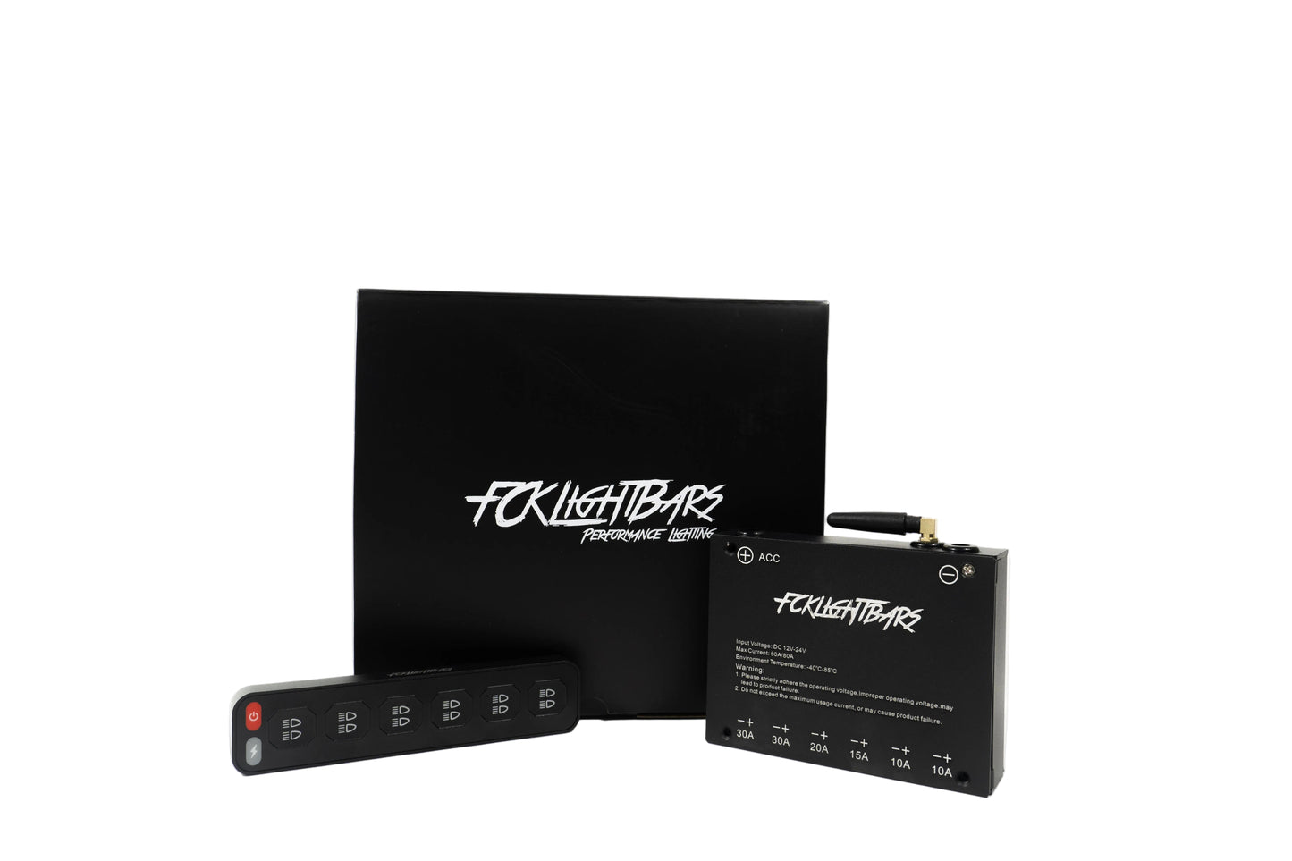 FCKLightBars Wireless 6-Switch Control Panel System – Universal Wireless Accessory Switch Panel for Off-Road, Truck & Marine Applications