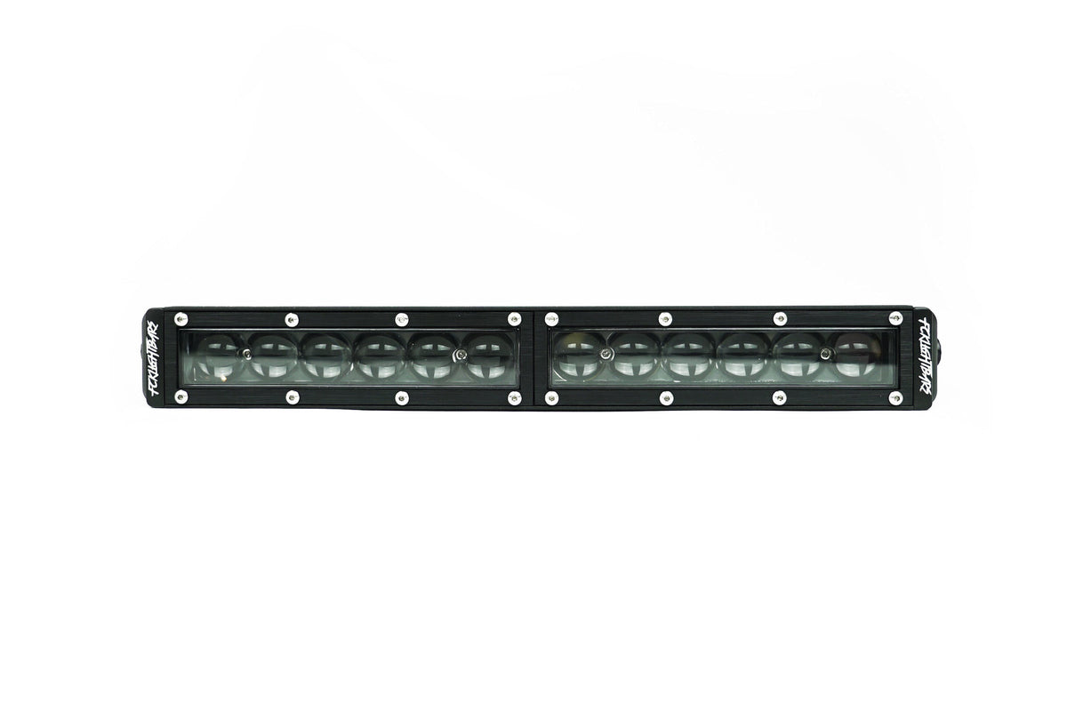 FCKLightBars C4-SR Single Row LED Light Bar (10”-50”) – IP69 Off-Road Light Bar with 4D Projector Optics, 7W LEDs, Spot/Flood/Combo Beam