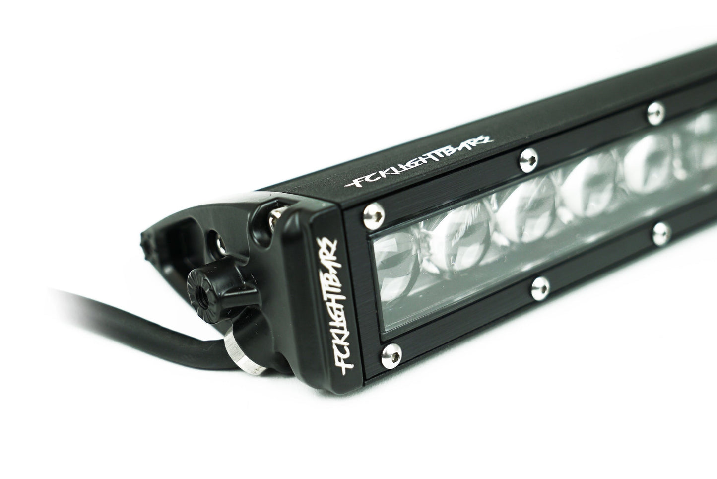 FCKLightBars C4-SR Single Row LED Light Bar (10”-50”) – IP69 Off-Road Light Bar with 4D Projector Optics, 7W LEDs, Spot/Flood/Combo Beam