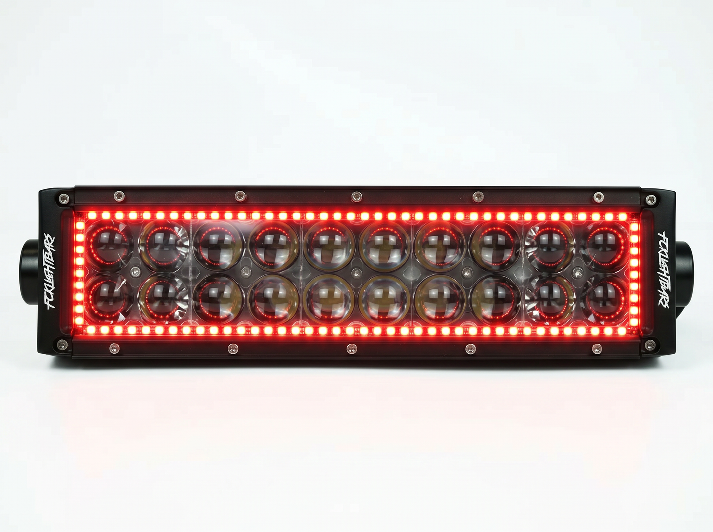 FCKLightBars S1-RGB Series LED Light Bar with RGB Color Halo & Wireless Controller (15-Inch–52-Inch)