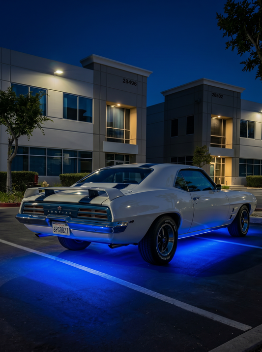 FCKLightBars LED Underglow Strip Kit – RGBW or Pure White, Bluetooth App Control, IP69 Waterproof, Vehicle-Specific Underbody Lighting