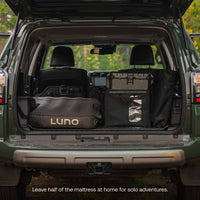 Luno AIR Pro 4Runner mattress packed for vehicle camping