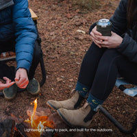Luno Magnetic Can Cooler outdoor beverage holder at campsite