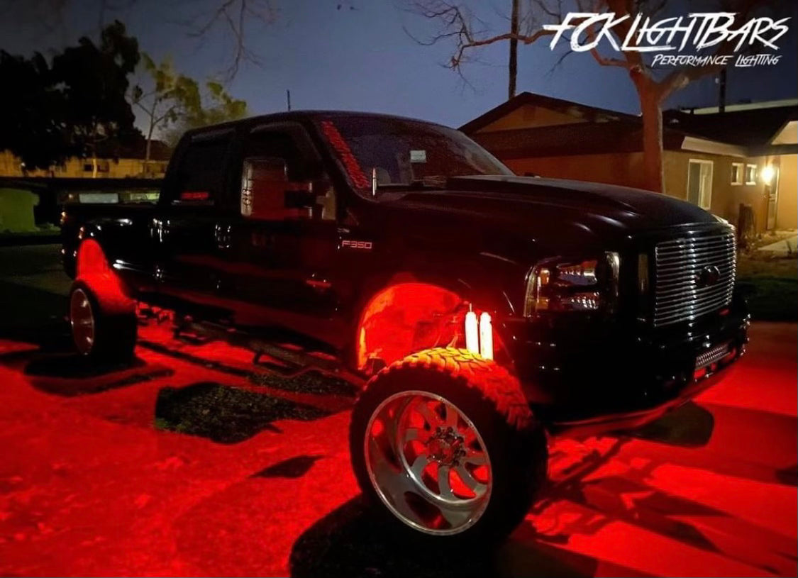 High Intensity RGB Multi Color Rock Light Kit (Red)
