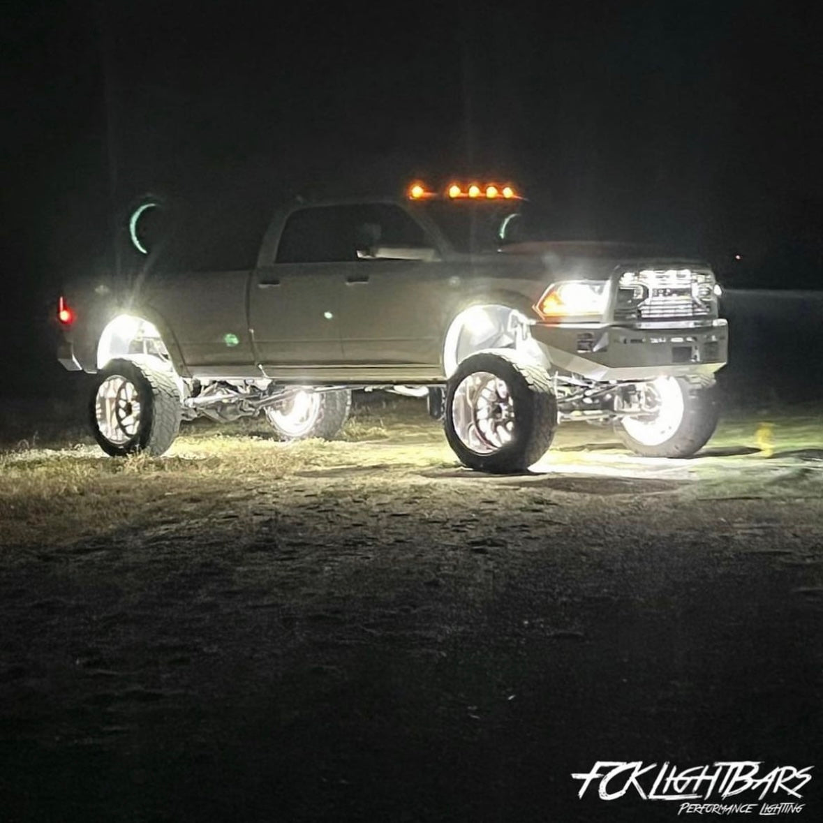 High-Quality Pure White Rock Lights - Under Glow Led Kit