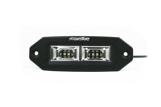 FCKLightBars LP-4 Flushmount LED Scene Pods (Pair) – 7,200 Lumens Each, 180° Flood, XP10 LEDs, IP68 Off-Road Work & Camp Lights