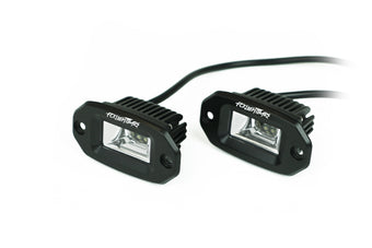 compare product FCKLiFCKLightBars LP-2 Flush Mount LED Scene Light Pods – 180° Wide-Angle Work, Camp & Reverse Lights (Pair)