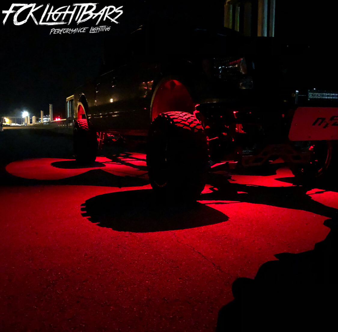 High Intensity RGB Multi Color Rock Light Kit (Red)