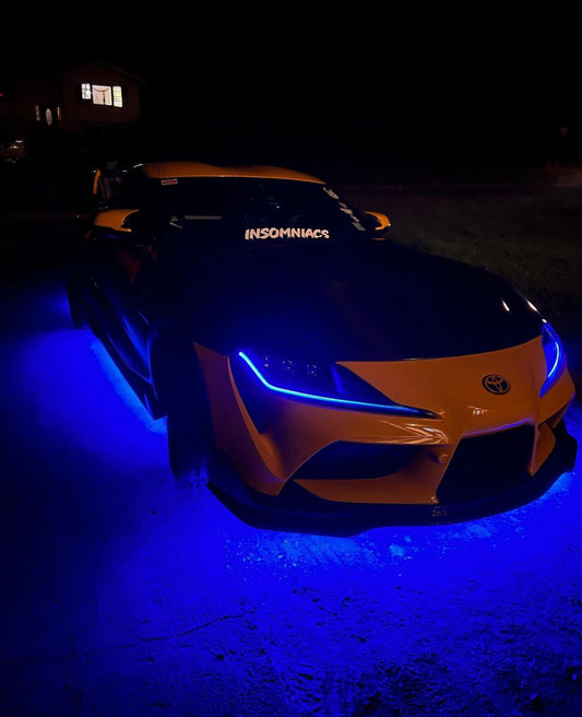 FCKLightBars LED Underglow Strip Kit – RGBW or Pure White, Bluetooth App Control, IP69 Waterproof, Vehicle-Specific Underbody Lighting
