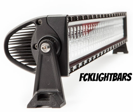 FCKLightBars Classic Series LED Light Bar (10”-55”) – CREE 3W Off-Road Light Bar, Straight or Curved, Spot/Flood/Combo Beam, IP68 Waterproof