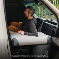 Luno AIR Van Front Cab Mattress Fitted Sheet with soft breathable fabric for van camping