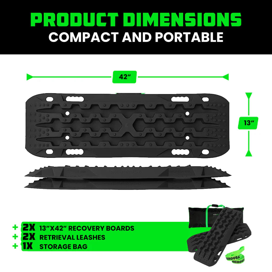 Rhino USA Recovery Traction Boards (Pair)