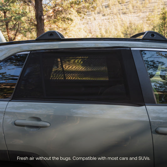 Luno Car Window Screens – Bug Protection & Privacy for Vehicle Camping