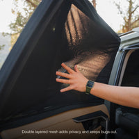 Luno double-layer mesh Car Window Screen for privacy and bug protection