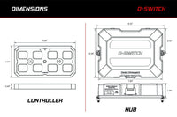 Diode Dynamics Universal Stand-Off D-Switch Hub Mounting Kit Off Road