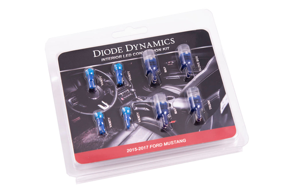 Diode Dynamics 2015 2017 Mustang Interior Kit   Stage 1 (Blue) - DD0221