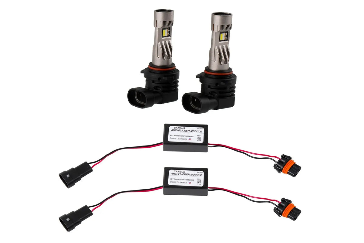 Diode Dynamics 9006/9012 White Sl2 Pro Led Bulbs (Pair) With Anti Flicker Modules - DD0642P