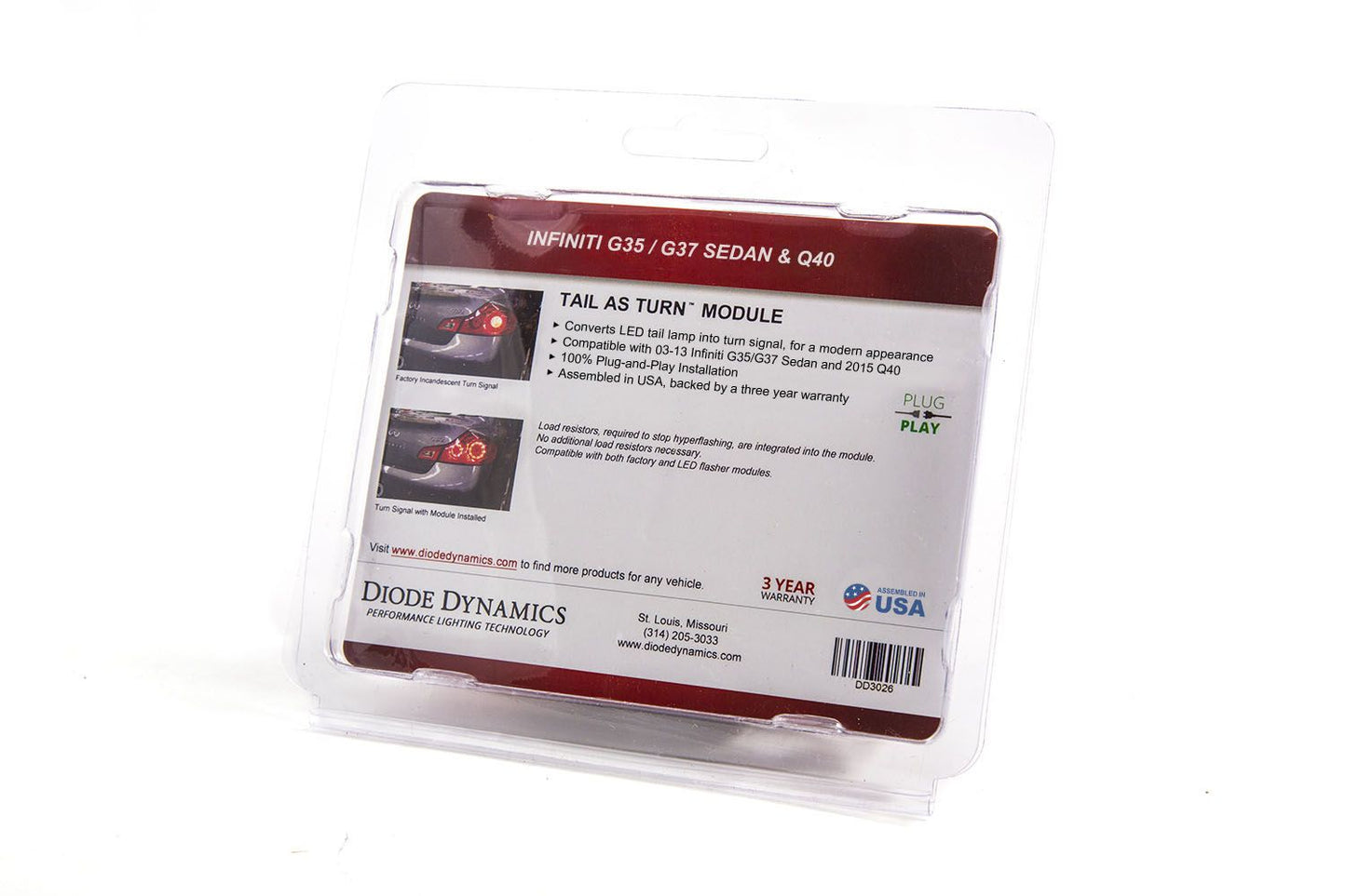Diode Dynamics Tail As Turn® Module For 2003 2015 Infiniti G35/G37 Sedan & Q40 (Pair) - DD3027
