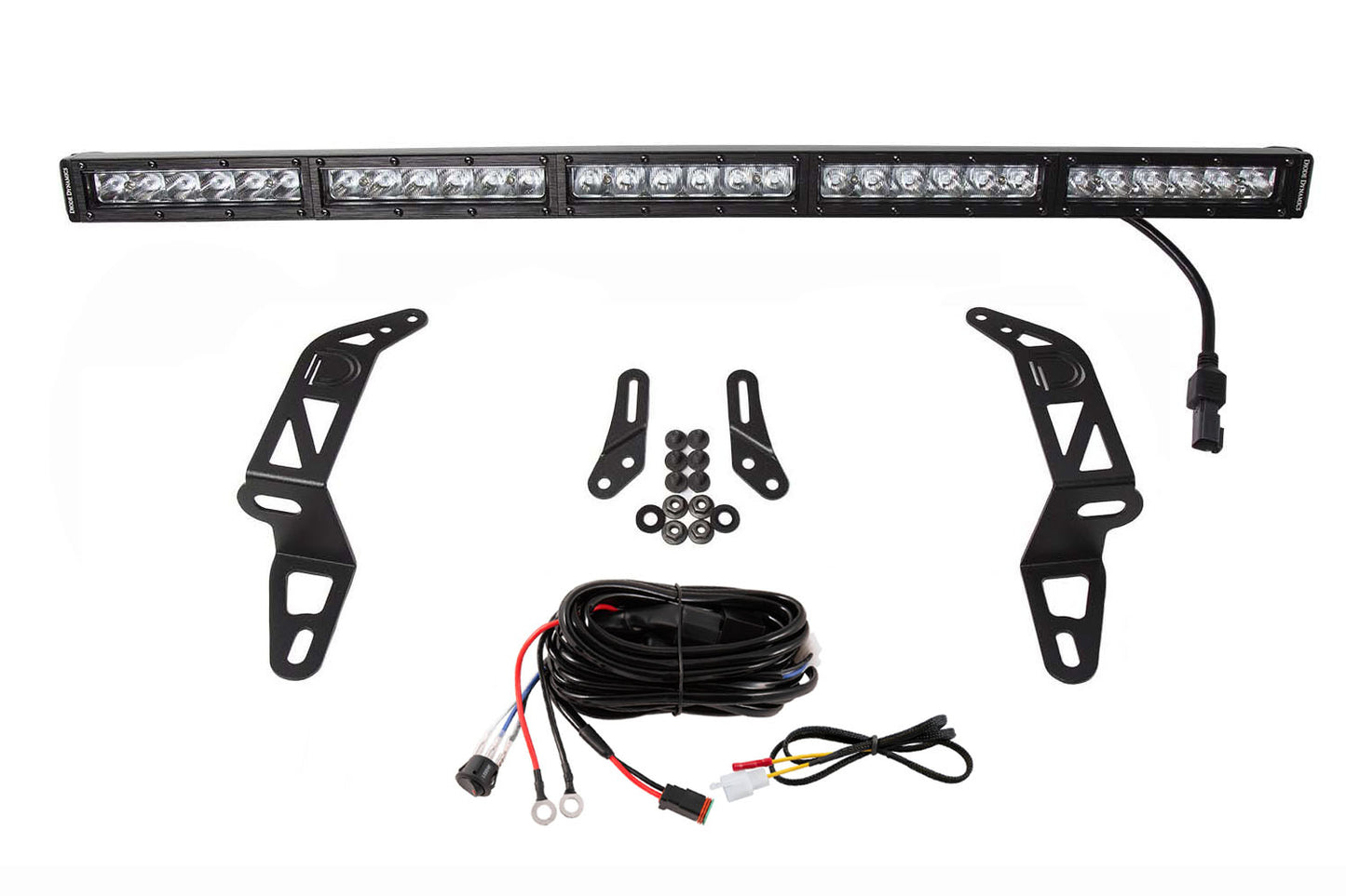 Diode Dynamics Ss30 Bumper Bracket Kit For 2018 2025 Jeep Jl Wrangler/Gladiator  White Driving Single - DD6077