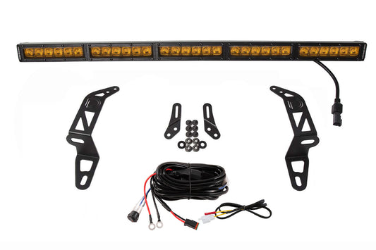 Diode Dynamics Diode Dynamics   Ss30 Bumper Bracket Kit For 2018 2024 Jeep Jl Wrangler/Gladiator, Amber Driving Single - DD6080