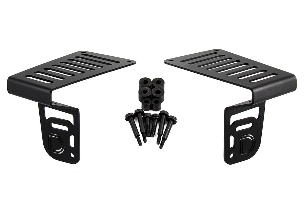 Diode Dynamics Cowl Mount Led Bracket Kit For 2018 2025 Jeep Jl Wrangler/Gladiator - DD6089