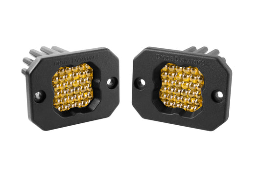 Diode Dynamics Ssc1 Led Pod Pro Yellow Flood Flush Abl (Pair) - DD6478P
