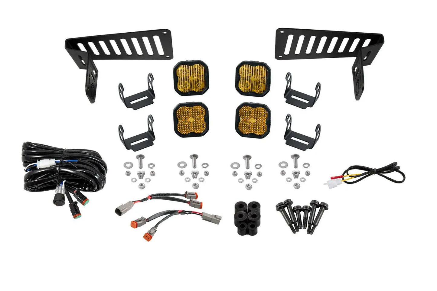 Diode Dynamics 2018-2026 Jeep JL Wrangler / 2020-2025 Jeep Gladiator Cowl Mount LED Brackets Diode Dynamics