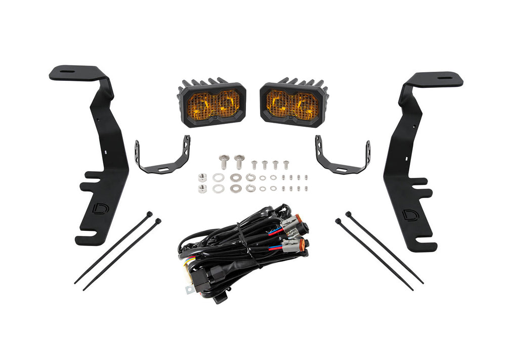 Diode Dynamics C2 2.0 Led Ditch Light Kit For 2015 2020 Ford F 150/Raptor  Pro Yellow Combo - DD6574