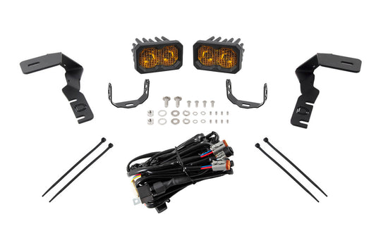 Diode Dynamics C2 2.0 Led Ditch Light Kit For 2019 2021 Ford Ranger  Pro Yellow Combo - DD6590
